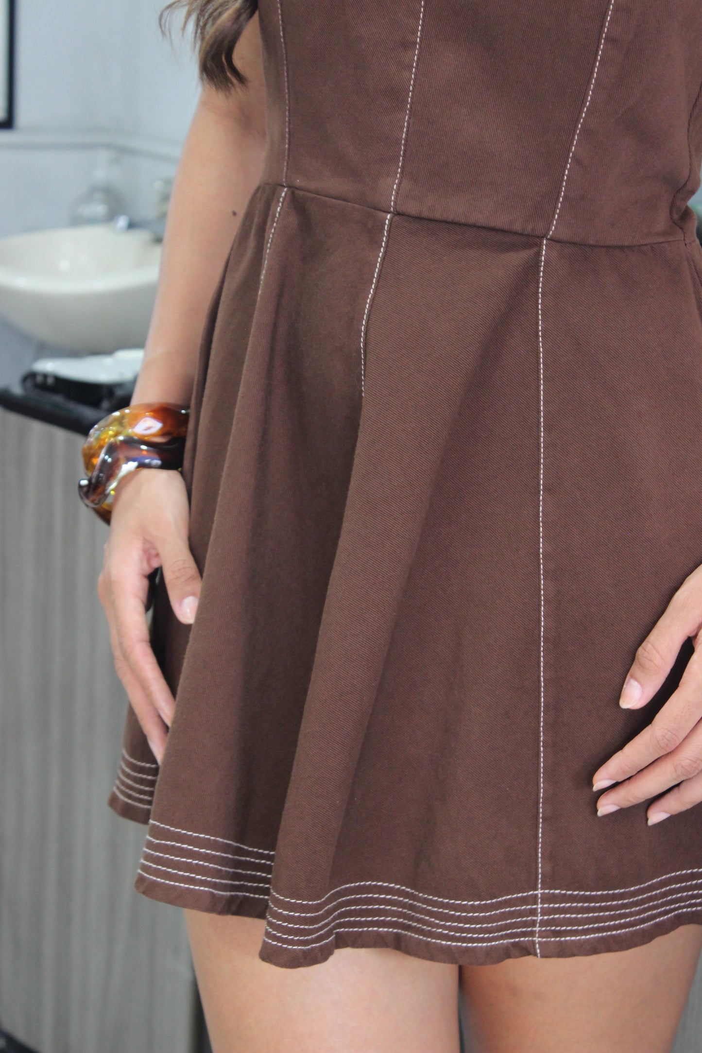 VESTIDO AURORA CAFE