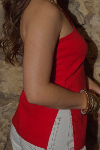 BLUSA JADE ROJA