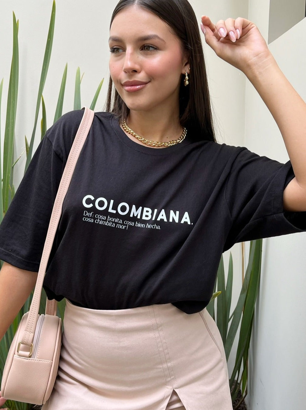 CAMISETA OVERSIZE NEGRO - COLOMBIANA