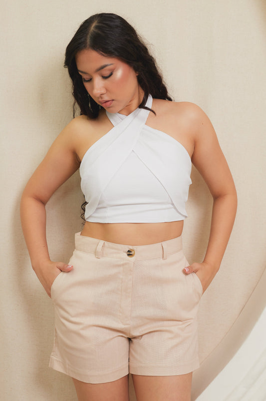 BLUSA VICTORIA LINO BLANCA