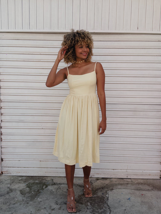VESTIDO ANTONIETA AMARILLO