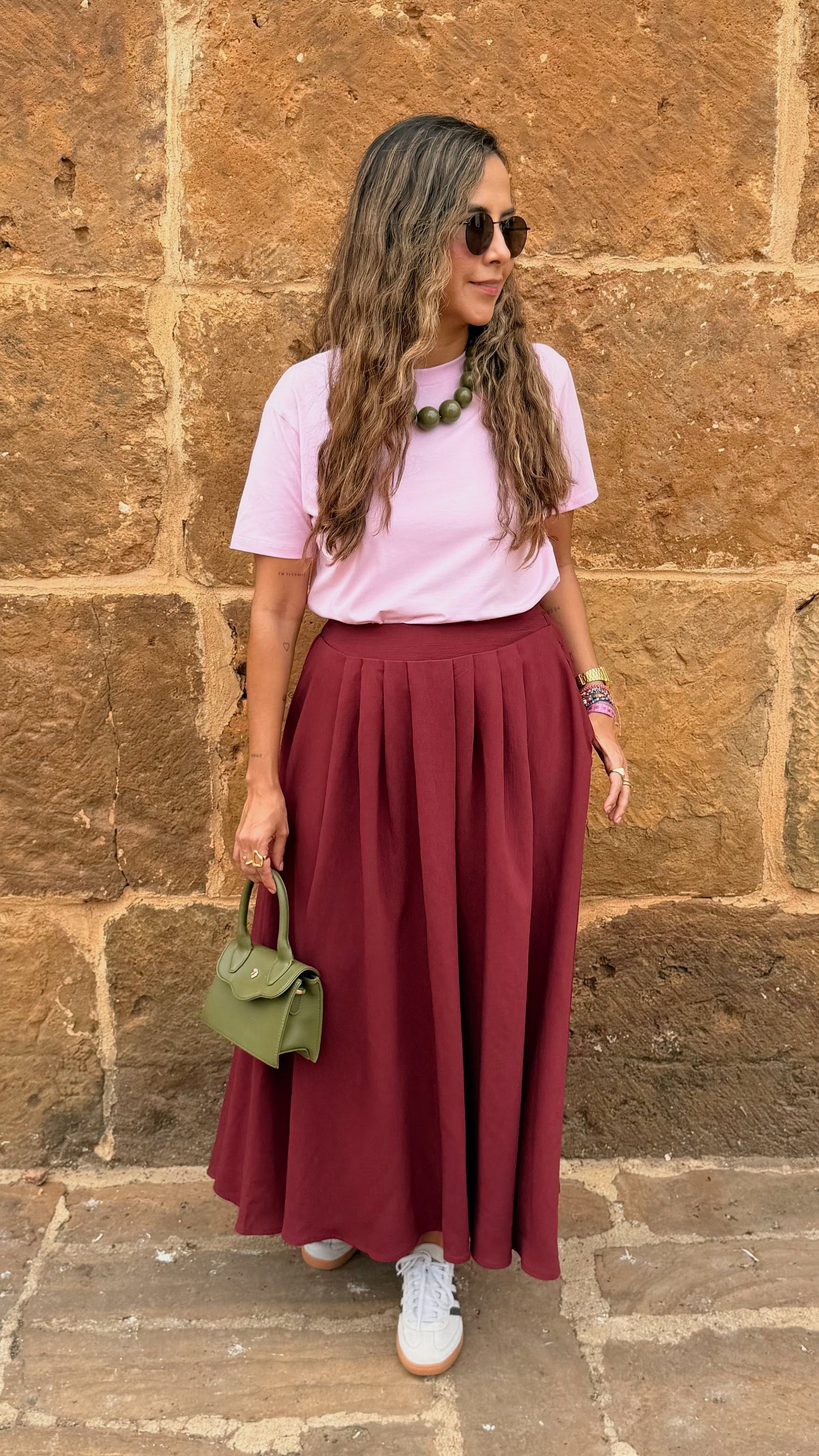 FALDA CLEO VINOTINTO
