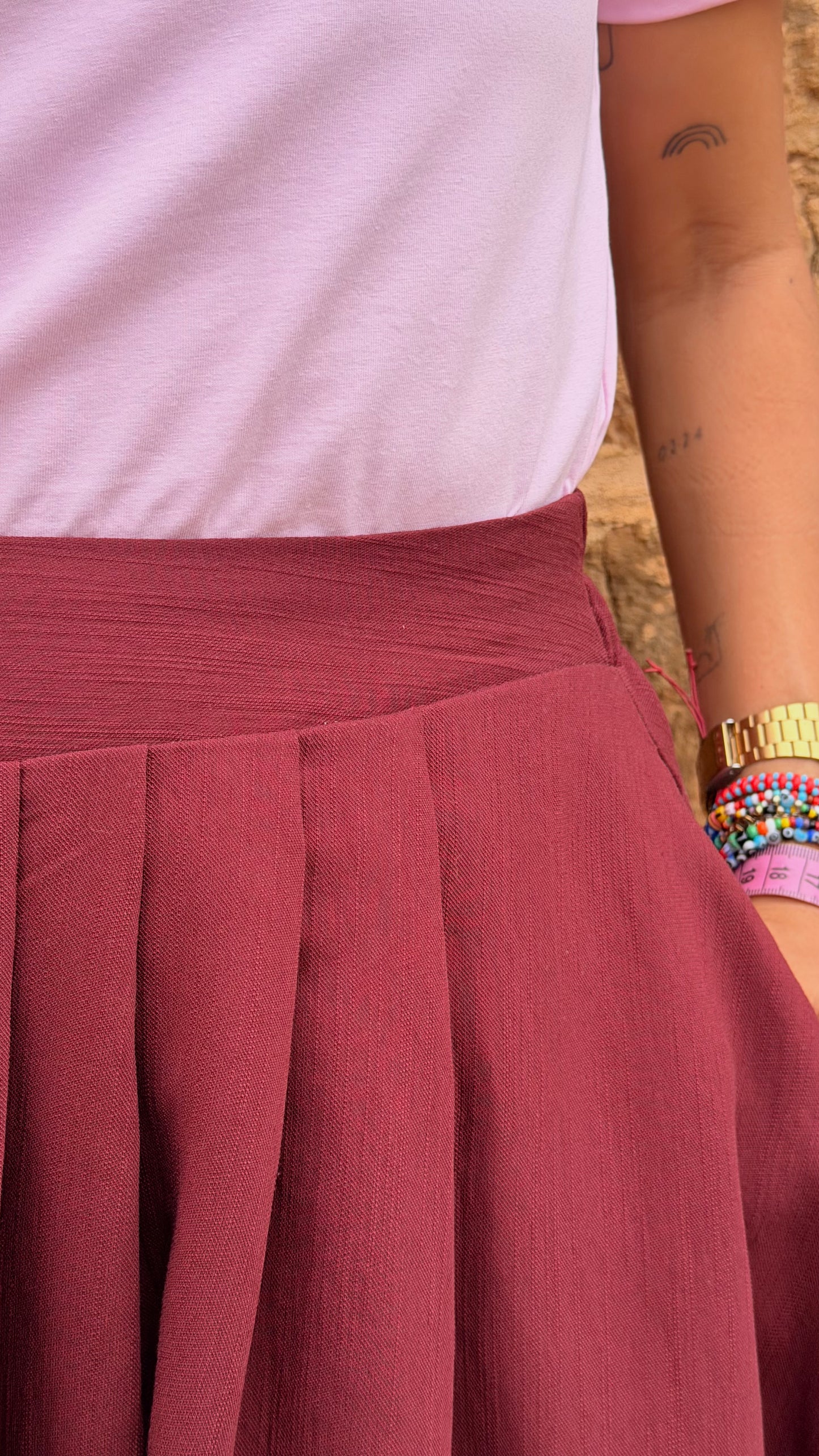FALDA CLEO VINOTINTO