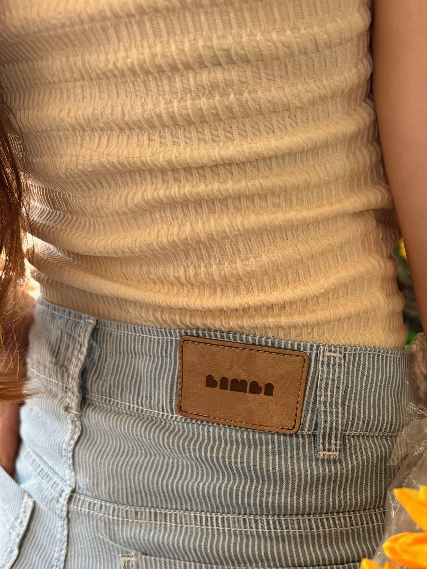 JEAN FLARE RAYAS DENIM