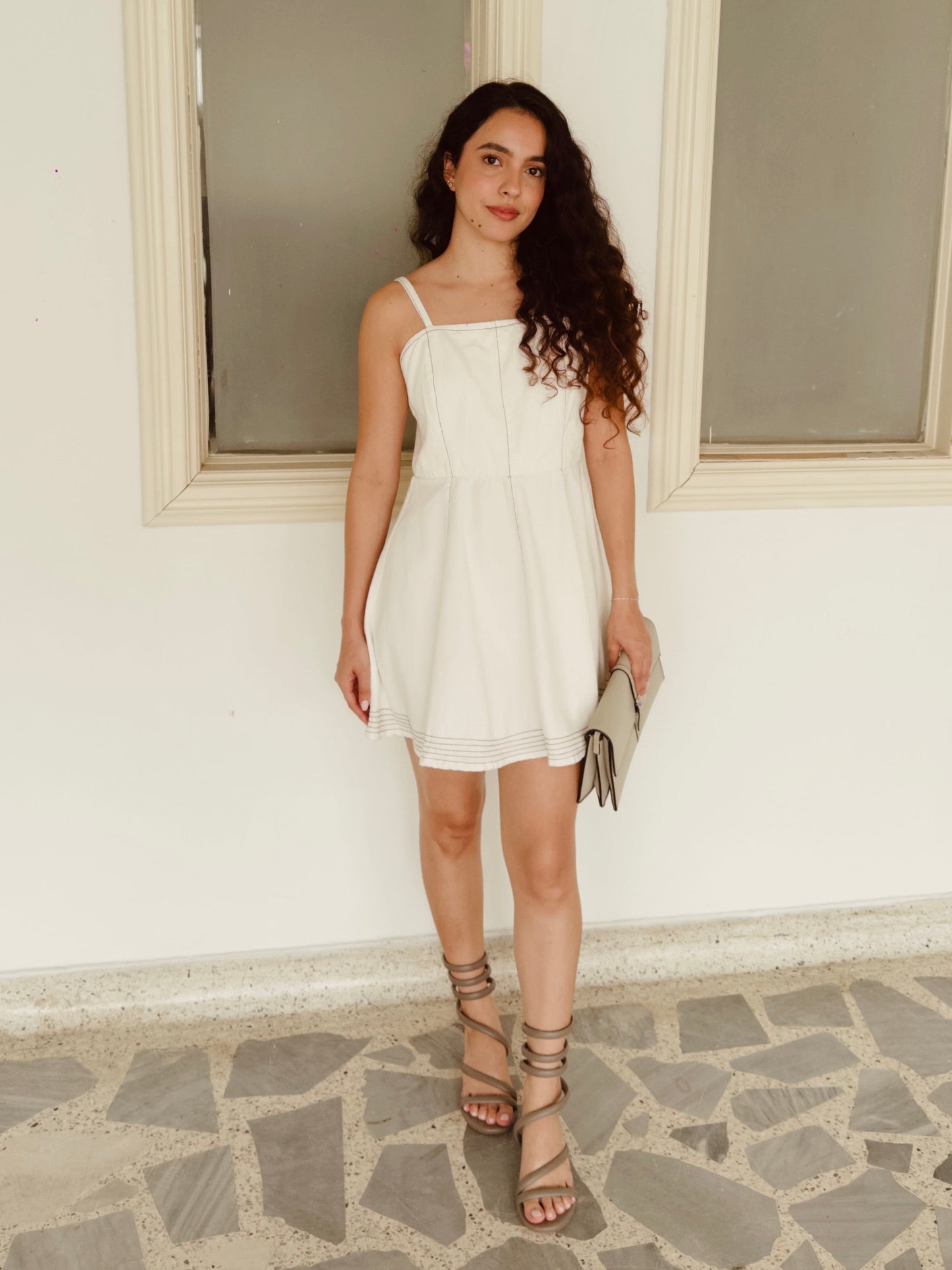 VESTIDO AURORA CRUDO