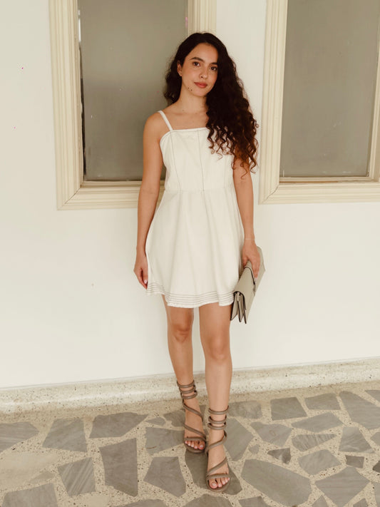 VESTIDO AURORA CRUDO