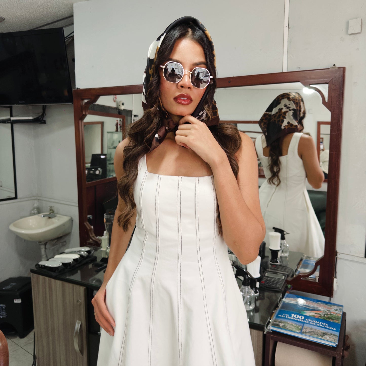 VESTIDO FLORENCIA DENIM CRUDO