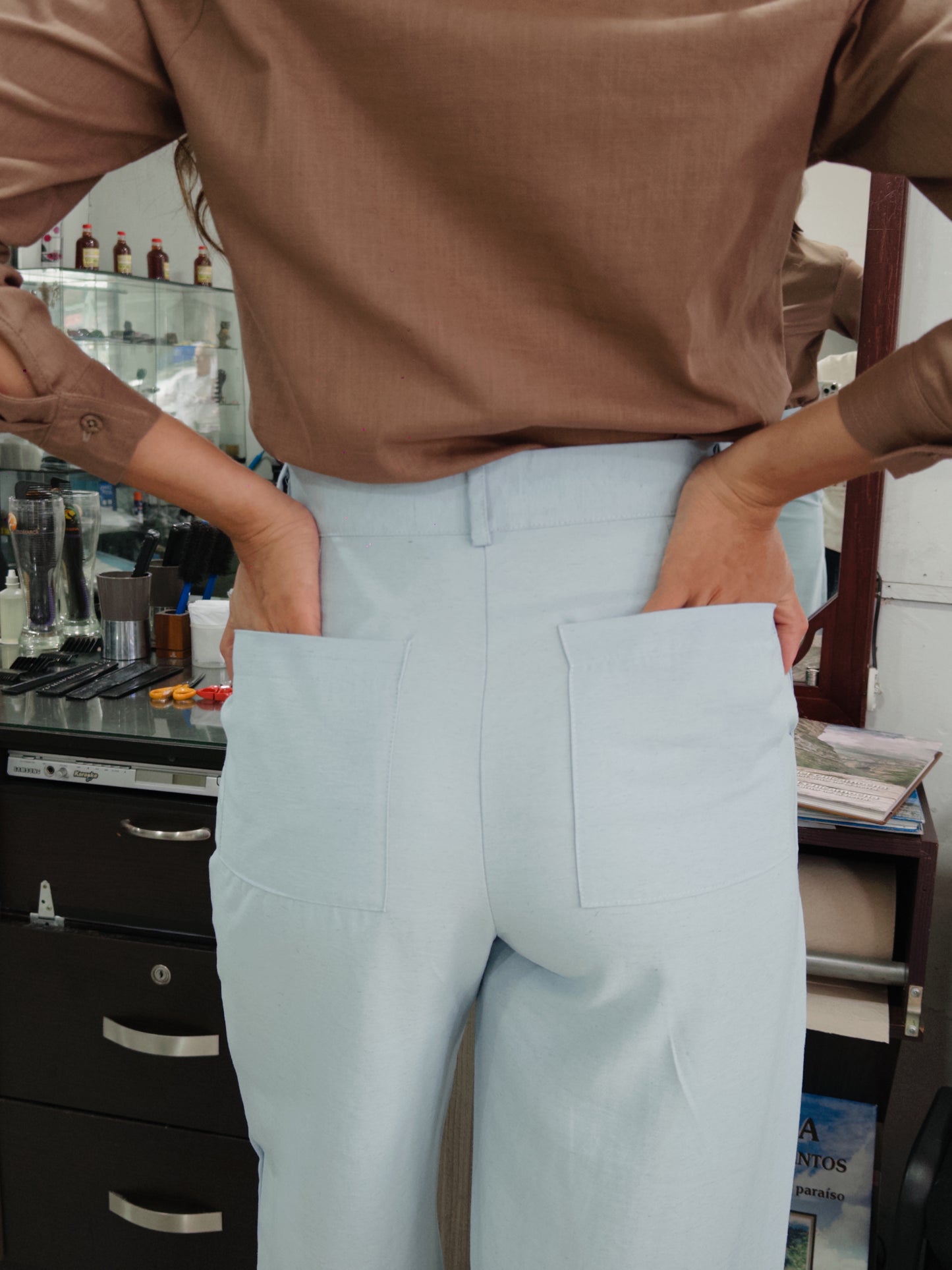 PANTALON CARTAGENA CELESTE