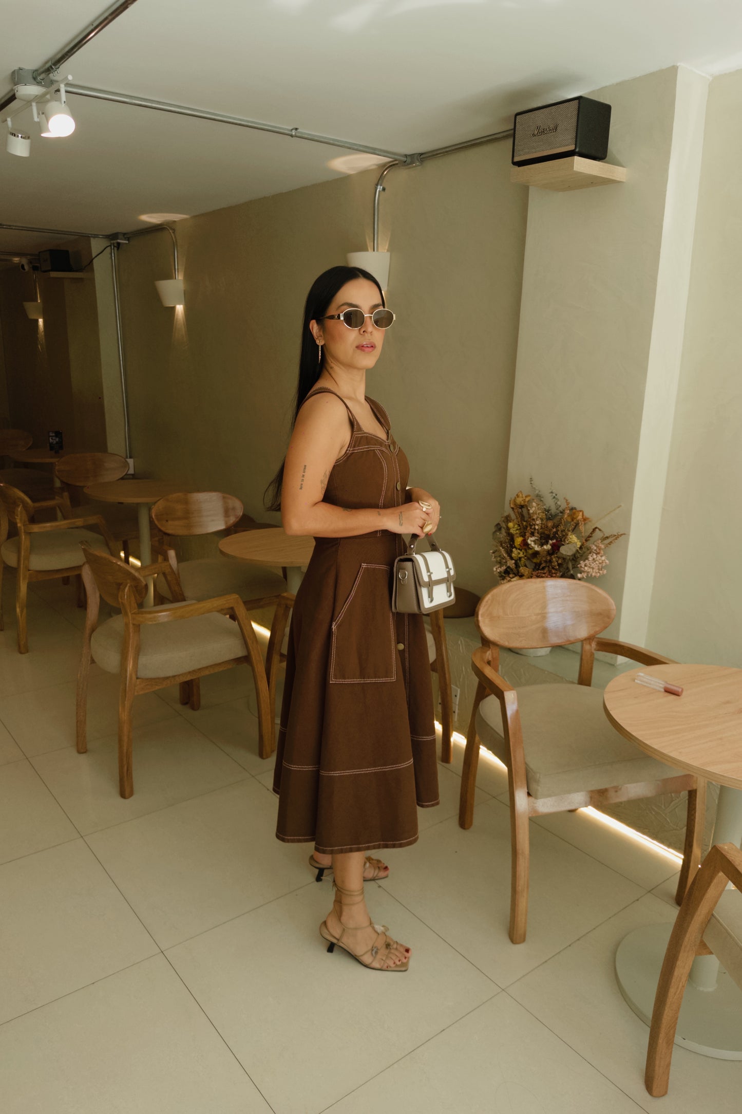 VESTIDO ANASTACIA DENIM CAFÉ